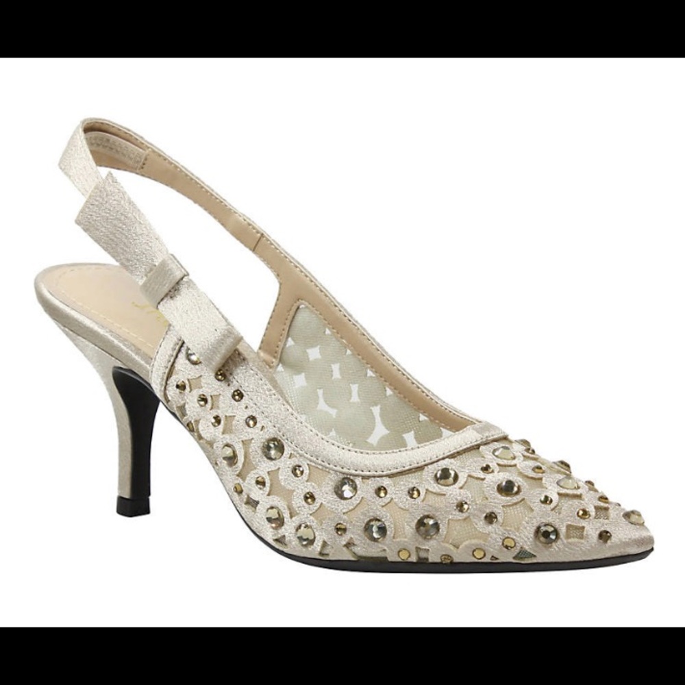 J. Renée rhinestone slingback heel